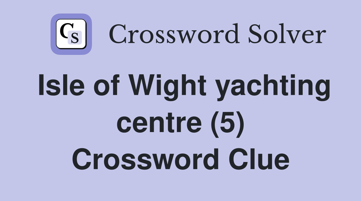 international yachting trophy crossword clue